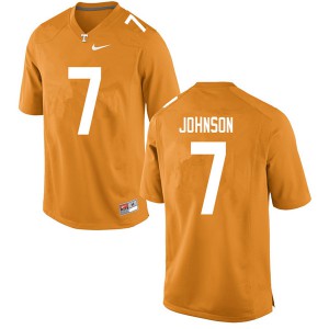 Men's Tennessee Volunteers Brandon Johnson #7 Orange Official Jersey 473652-800