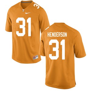 Men's Tennessee Volunteers D.J. Henderson #31 Stitched Orange Jersey 376122-483