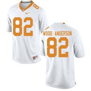 Men's Tennessee Volunteers Dominick Wood-Anderson #82 White Player Jerseys 385969-603