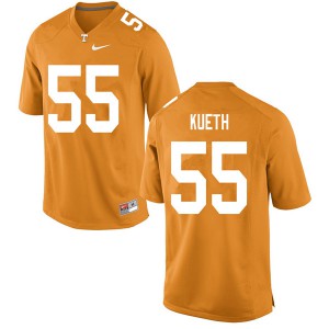 Men Tennessee Volunteers Gatkek Kueth #55 Official Orange Jerseys 404099-958