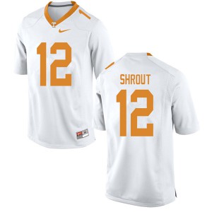 Men's Tennessee Volunteers JT Shrout #12 Player White Jersey 676759-222