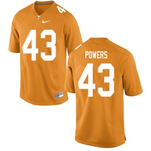 Men Tennessee Volunteers Jake Powers #43 Stitched Orange Jerseys 889954-755