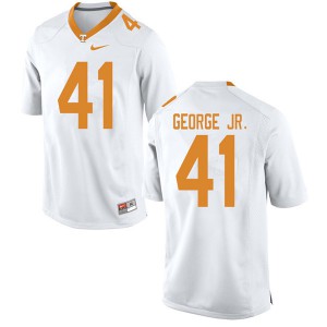 Mens Tennessee Volunteers Kenneth George Jr. #41 White Official Jerseys 255170-325