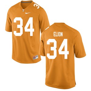Men Tennessee Volunteers Malik Elion #34 Football Orange Jerseys 597230-791