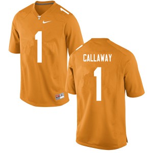 Mens Tennessee Volunteers Marquez Callaway #1 Stitched Orange Jerseys 605163-944