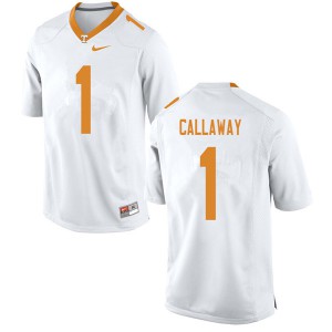 Men's Tennessee Volunteers Marquez Callaway #1 White Stitched Jersey 465977-221