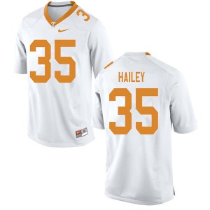 Men's Tennessee Volunteers Ramsey Hailey #35 White University Jerseys 158079-577