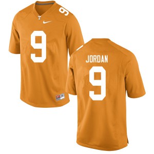 Mens Tennessee Volunteers Tim Jordan #9 Orange Player Jersey 680724-754