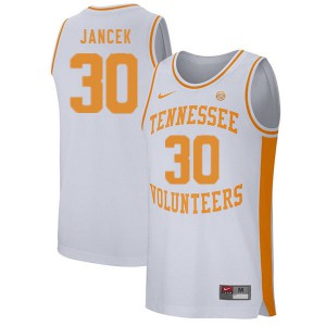 Men Tennessee Volunteers Brock Jancek #30 White NCAA Jerseys 483967-428