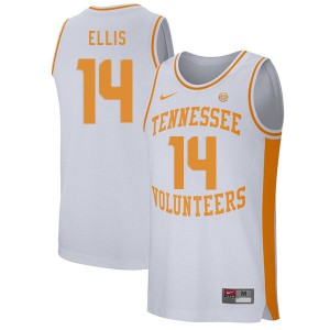 Men Tennessee Volunteers Dale Ellis #14 White Basketball Jersey 358113-387