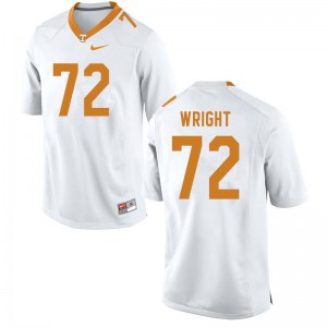 Men's Tennessee Volunteers Darnell Wright #72 White High School Jersey 577828-170