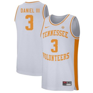 Mens Tennessee Volunteers James Daniel III #3 White Player Jersey 622317-653