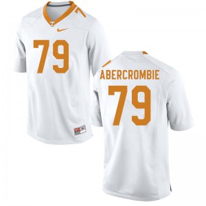 Men's Tennessee Volunteers Jarious Abercrombie #79 White Official Jersey 314024-727