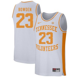 Mens Tennessee Volunteers Jordan Bowden #23 University White Jerseys 904576-375