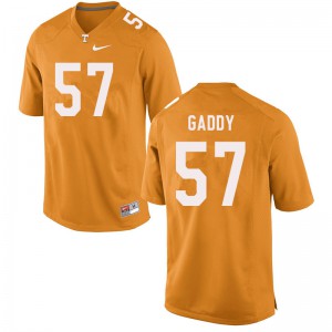 Men Tennessee Volunteers Nyles Gaddy #57 Orange Embroidery Jerseys 704364-591