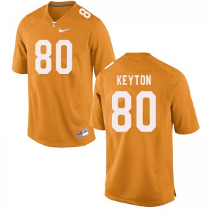 Men's Tennessee Volunteers Ramel Keyton #80 Football Orange Jersey 127484-605