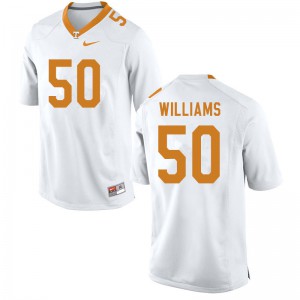 Men Tennessee Volunteers Savion Williams #50 Alumni White Jerseys 282470-469