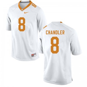 Men Tennessee Volunteers Ty Chandler #8 White Player Jerseys 647286-923