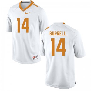 Mens Tennessee Volunteers Warren Burrell #14 White Player Jerseys 995997-959