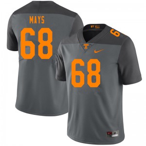 Men's Tennessee Volunteers Cade Mays #68 Embroidery Gray Jersey 111344-848