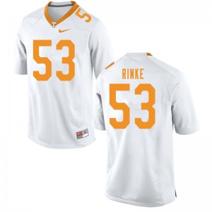 Men Tennessee Volunteers Ethan Rinke #53 Official White Jerseys 386992-128