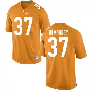 Men Tennessee Volunteers Nick Humphrey #37 Player Orange Jersey 288423-976