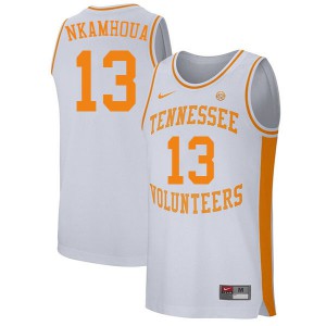 Men Tennessee Volunteers Olivier Nkamhoua #13 Player White Jerseys 342501-987