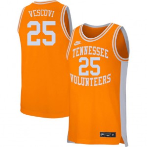 Mens Tennessee Volunteers Santiago Vescovi #25 NCAA Orange Jersey 491899-474