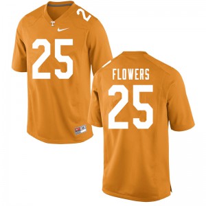 Men Tennessee Volunteers Trevon Flowers #25 College Orange Jerseys 282252-409