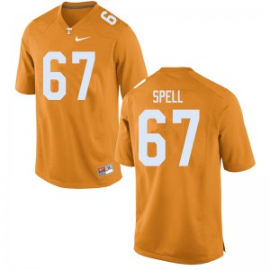 Men Tennessee Volunteers Airin Spell #67 Stitched Orange Jersey 668986-468