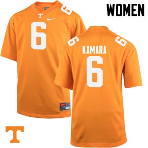 Womens Tennessee Volunteers Alvin Kamara #6 Official Orange Jersey 400440-596