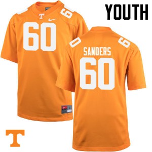 Youth Tennessee Volunteers Austin Sanders #60 Orange University Jerseys 643156-284