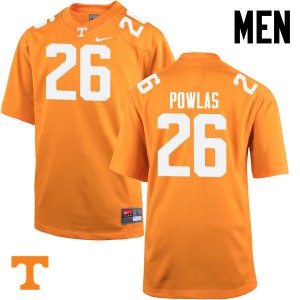 Men's Tennessee Volunteers Ben Powlas #26 Orange Player Jerseys 718228-978