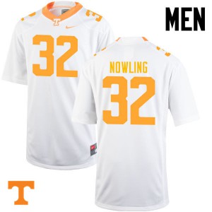 Men Tennessee Volunteers Billy Nowling #32 White Player Jersey 578393-809
