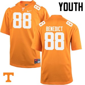 Youth Tennessee Volunteers Brandon Benedict #88 Stitch Orange Jerseys 531211-436