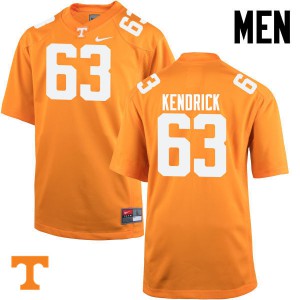 Men's Tennessee Volunteers Brett Kendrick #63 Official Orange Jersey 401960-593