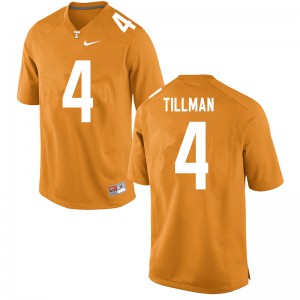 Men's Tennessee Volunteers Cedric Tillman #4 College Orange Jersey 792945-477