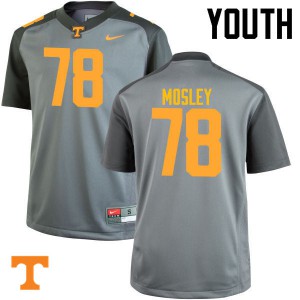 Youth Tennessee Volunteers Charles Mosley #78 NCAA Gray Jersey 536713-412