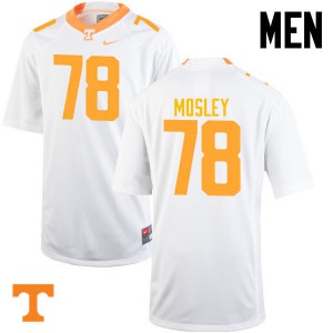Men Tennessee Volunteers Charles Mosley #78 White Embroidery Jersey 898079-513
