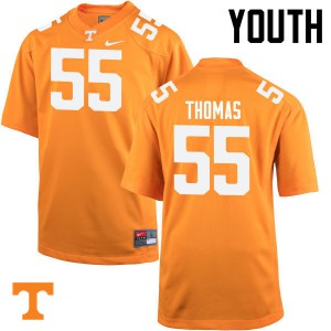 Youth Tennessee Volunteers Coleman Thomas #55 Stitched Orange Jerseys 641217-131