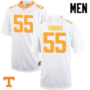 Men's Tennessee Volunteers Coleman Thomas #55 College White Jerseys 319361-587