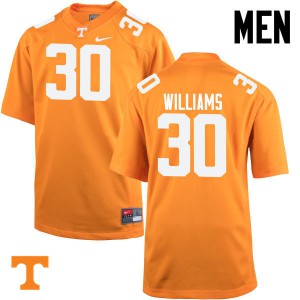Mens Tennessee Volunteers Devin Williams #30 NCAA Orange Jersey 195845-228