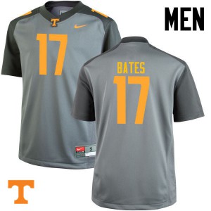 Men Tennessee Volunteers Dillon Bates #17 Gray Player Jerseys 705091-689