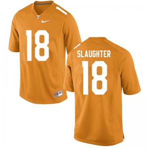 Mens Tennessee Volunteers Doneiko Slaughter #18 Orange Player Jerseys 703916-186