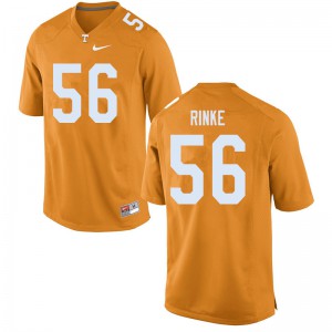 Men's Tennessee Volunteers Ethan Rinke #56 Orange Stitched Jerseys 605153-728