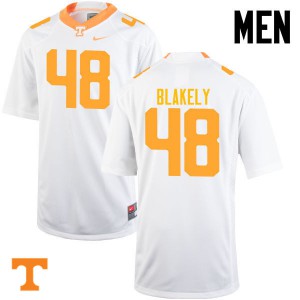 Men's Tennessee Volunteers Ja'Quain Blakely #48 University White Jerseys 874158-763