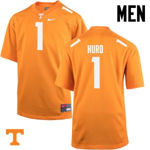 Mens Tennessee Volunteers Jalen Hurd #1 Football Orange Jerseys 166240-904
