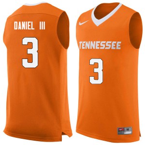 Men's Tennessee Volunteers James Daniel III #3 Orange Basketball Jerseys 838741-163