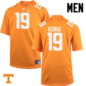 Men's Tennessee Volunteers Jeff George #19 Stitched Orange Jerseys 314487-603