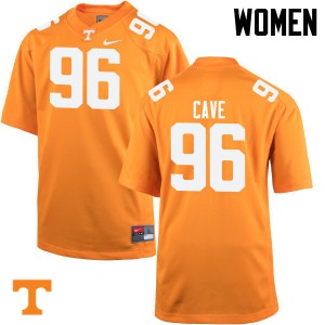 Women's Tennessee Volunteers Joey Cave #96 Orange Player Jersey 833056-524